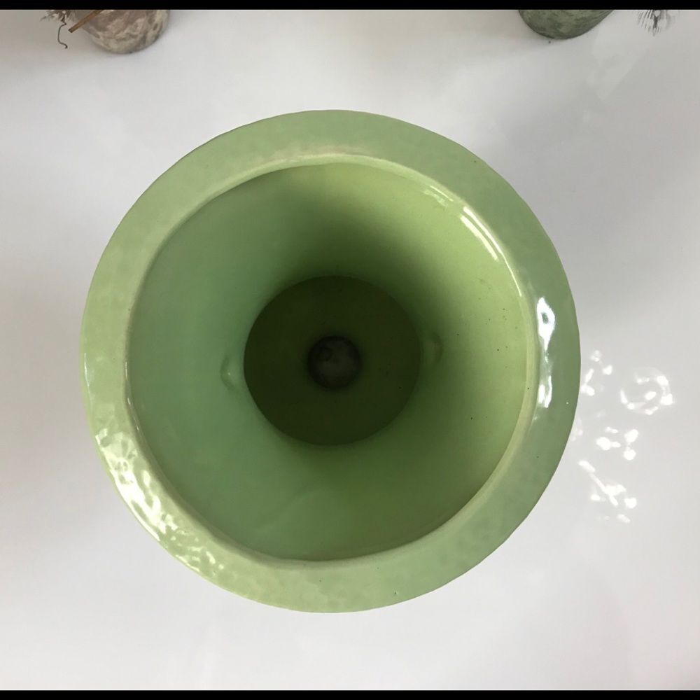 Vase Vintage Light Green Double Handle - Picture 6 of 6